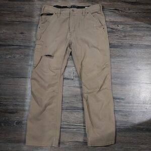 Ariat Mens Rebar M4 Relaxed Boot Cargo Field Khaki 38/32 Jeans Canvas Pants